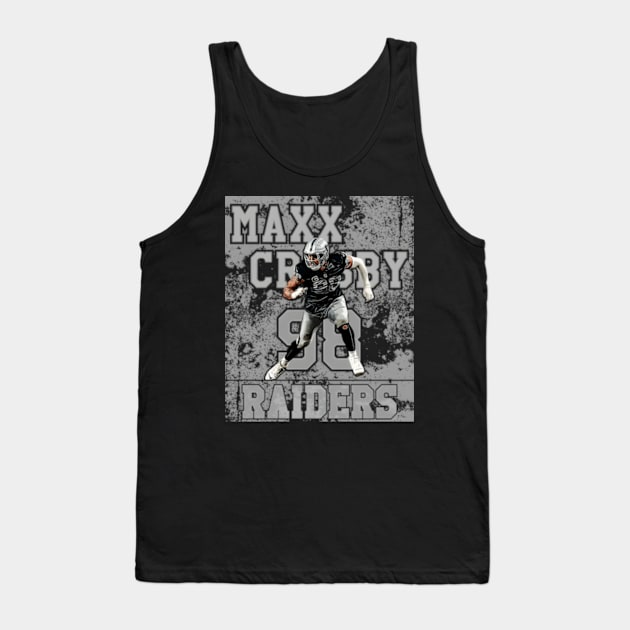 Maxx Crosby Raiders Tank Top by Estadodamente